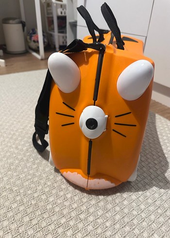 Turuncu Kaplan Tipi Çocuk Scooter Bavulu - Görsel 6