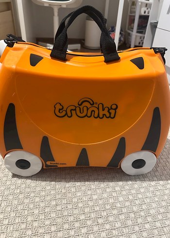 Turuncu Kaplan Tipi Çocuk Scooter Bavulu - Görsel 5