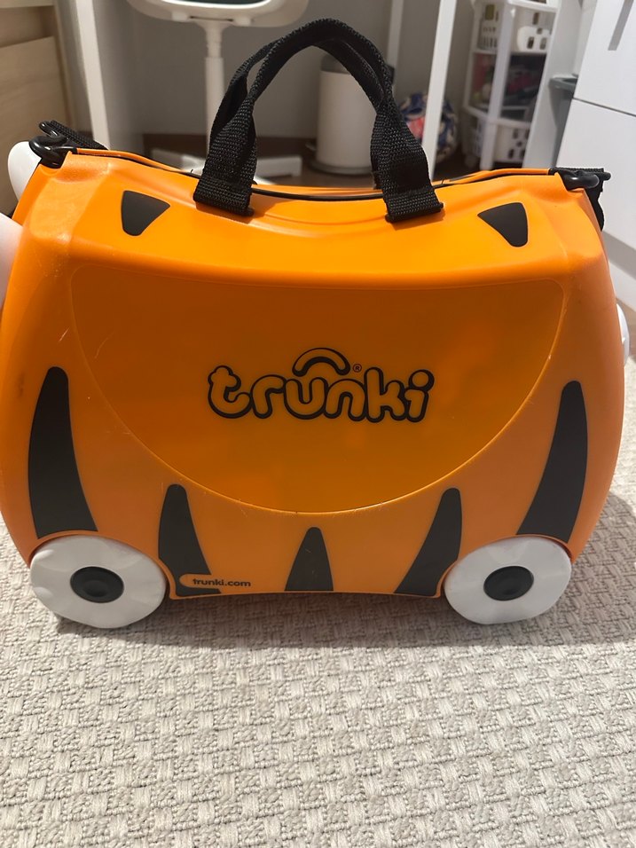 Turuncu Kaplan Tipi Çocuk Scooter Bavulu - Görsel 5