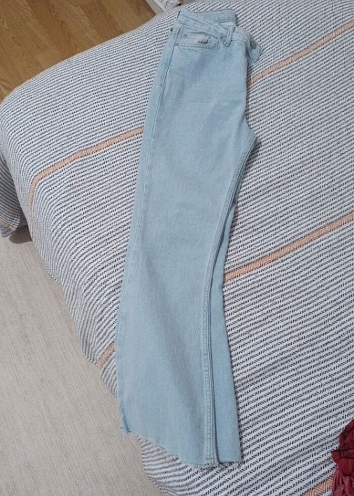 Trendyol Milla açık mavi yüksek bel pantolon - Görsel 2