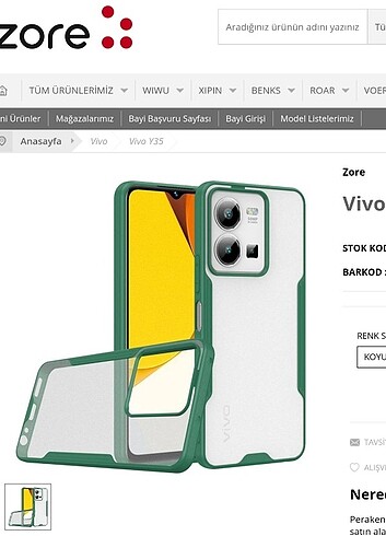 Vivo Y35 Kılıf Zore Parfe Kapak 