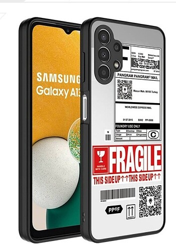 Galaxy A13 4G Kılıf Aynalı Desenli Kamera Korumalı Parlak Zore M