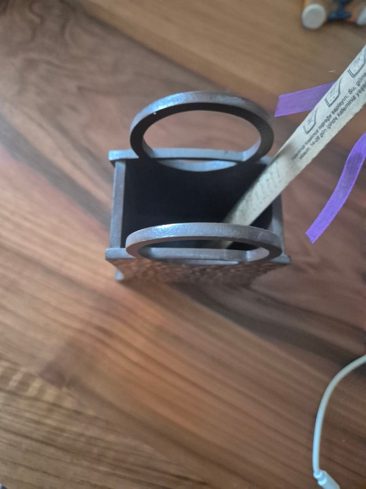 Kahverengi Leopar Desenli ahşap kalemlik - Görsel 4