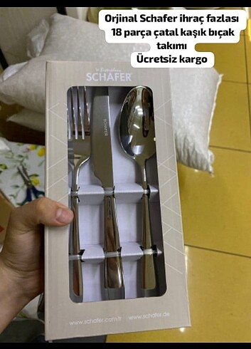 Schafer 18 parça çatal kaşık bıçak seti 