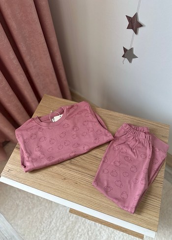 5 Yaş Beden Uzun Kollu Kız Pijama Takımı