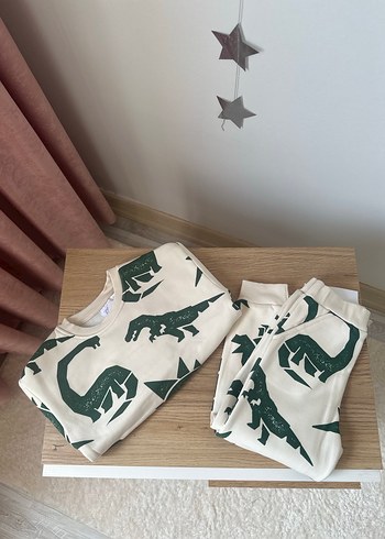 6 Yaş Beden Baskılı Erkek Çocuk Sweatshirt Takım