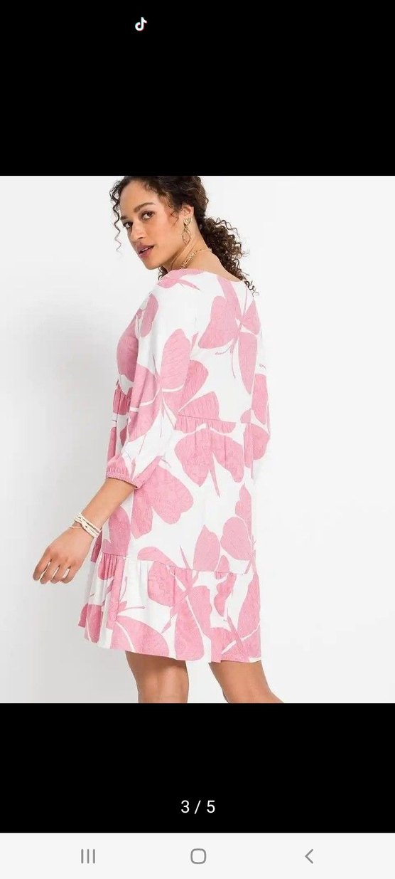 Pembe Günlük Elbise - Görsel 3