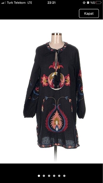 Zara Nakışlı Tunik