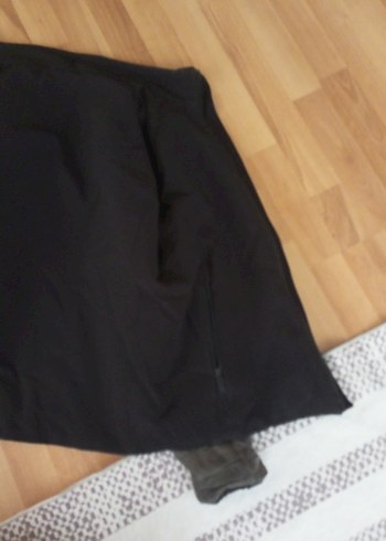 Siyah Midi  Fermuarlı - Görsel 3