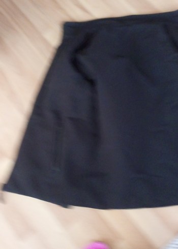 Siyah Midi  Fermuarlı - Görsel 2