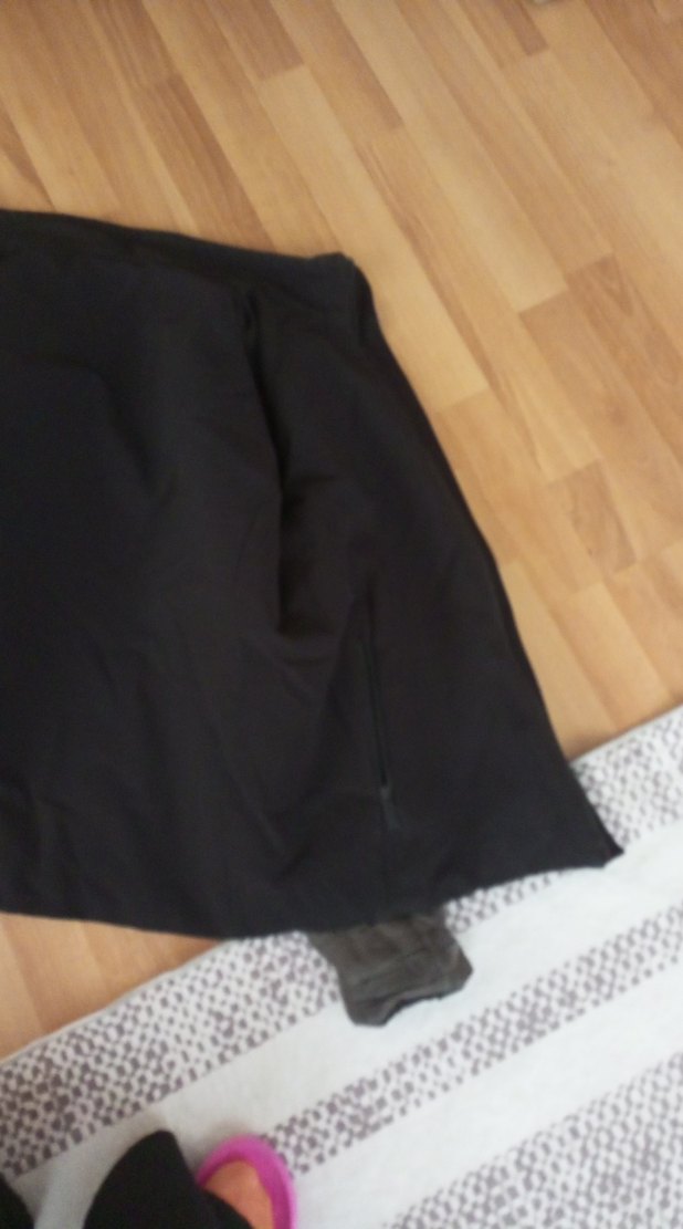 Siyah Midi  Fermuarlı - Görsel 3