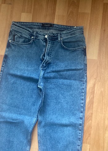 Gri Rahat Kesim Midi Kot Pantolon - Görsel 2