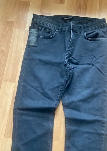 Erkek Gri Denim Regular Fit Pantolon - Görsel 2