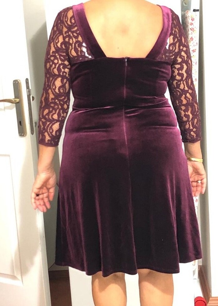 Kadife elbise  - Görsel 4