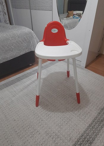 Kırmızı ve Bebek Mama Sandalyesi - Görsel 6
