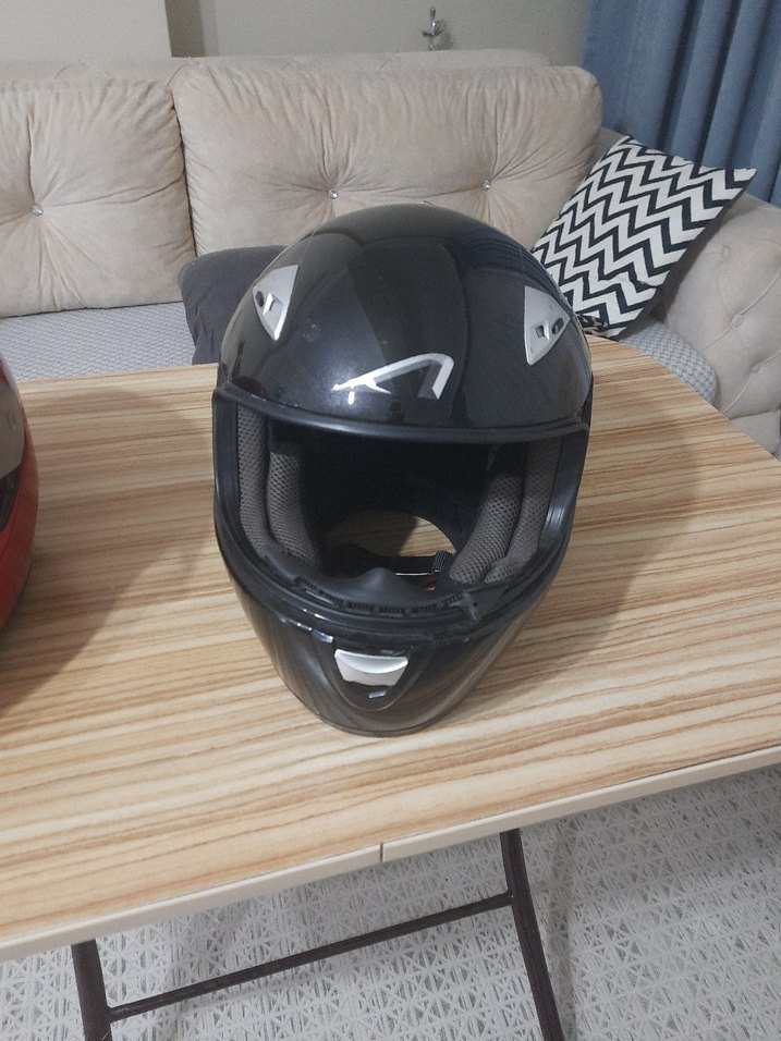 Diger Kırmızı Biker Motosiklet Kaskı - Görsel 3