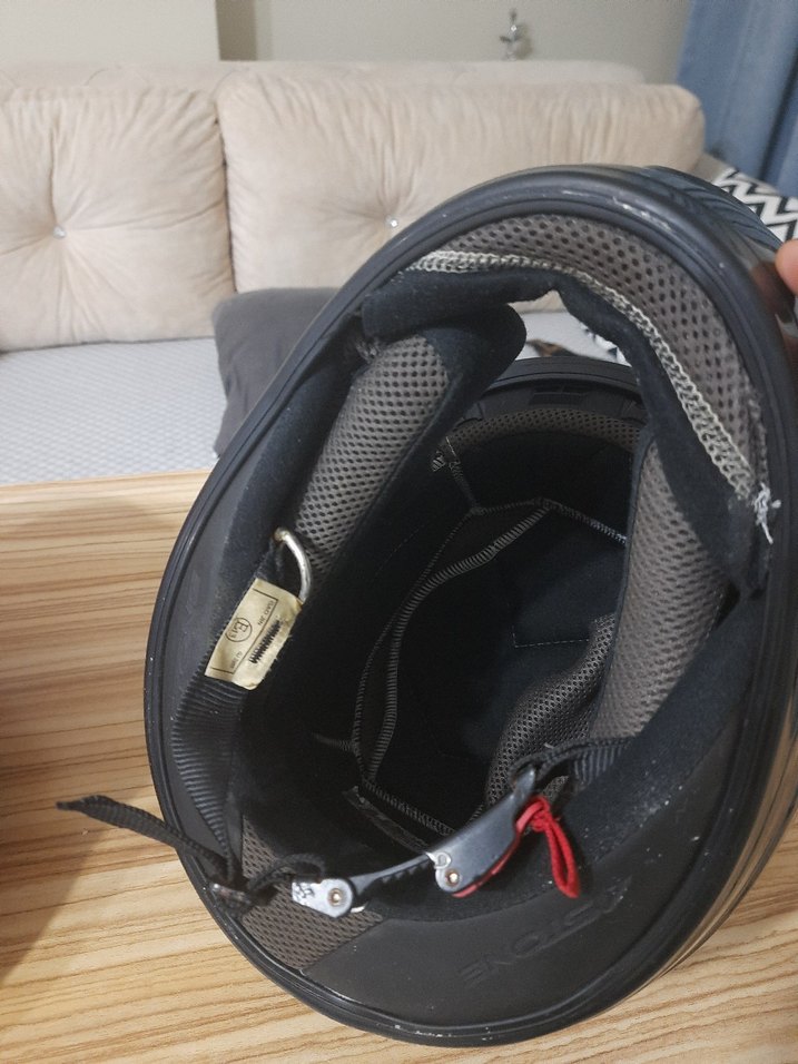 Diger Kırmızı Biker Motosiklet Kaskı - Görsel 3