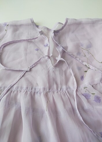 s Beden mor Renk Coquette lila vintage elbise