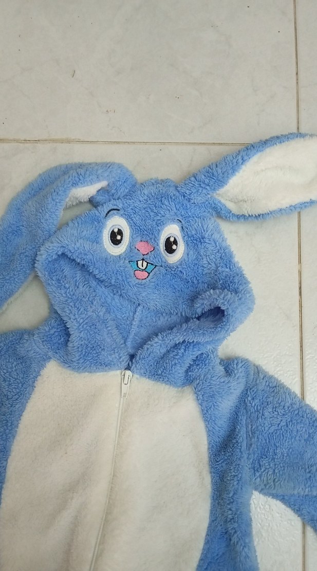 Mavi Kürklü Bebek Tulumu - Görsel 2