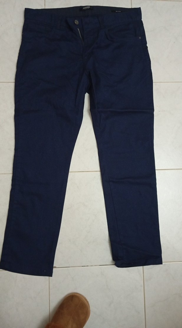 Parlak Lacivert erkek Denim Pantolon - Görsel 2