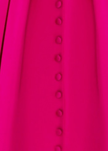 Düğmeli Pembe Uzun Kadın Etek - Görsel 3