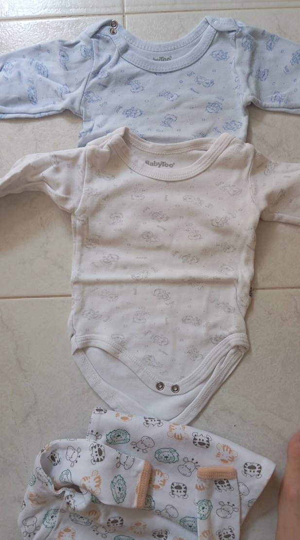 Uzun Kollu Pamuk Bebek Body - Pastel Renkler - Görsel 3