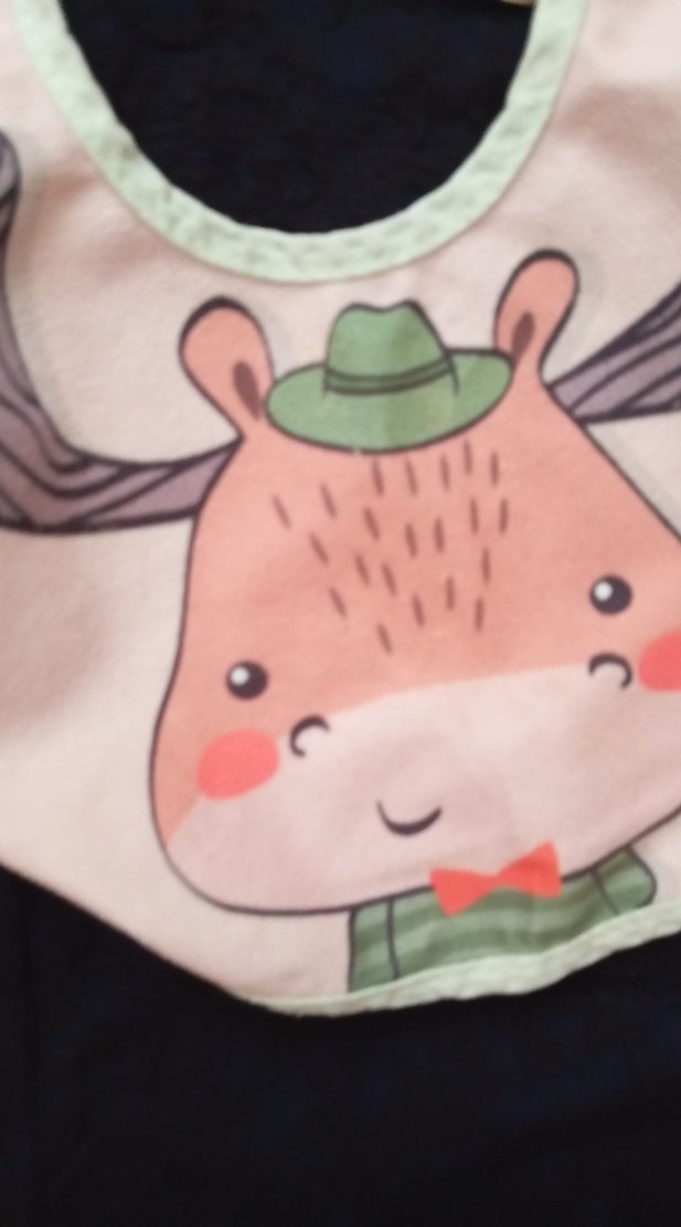 Bebek Önlüğü, Baskılı,  Pastel Tonlarda - Görsel 2