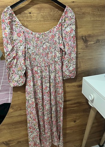 H&M Çiçek Desenli Bohem Elbise