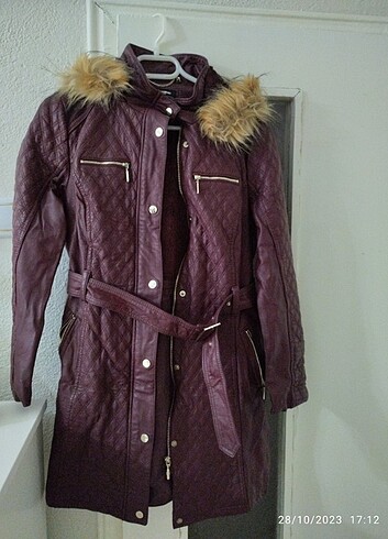 LC Waikiki Lc Wakiki deri mont 42 beden bordo