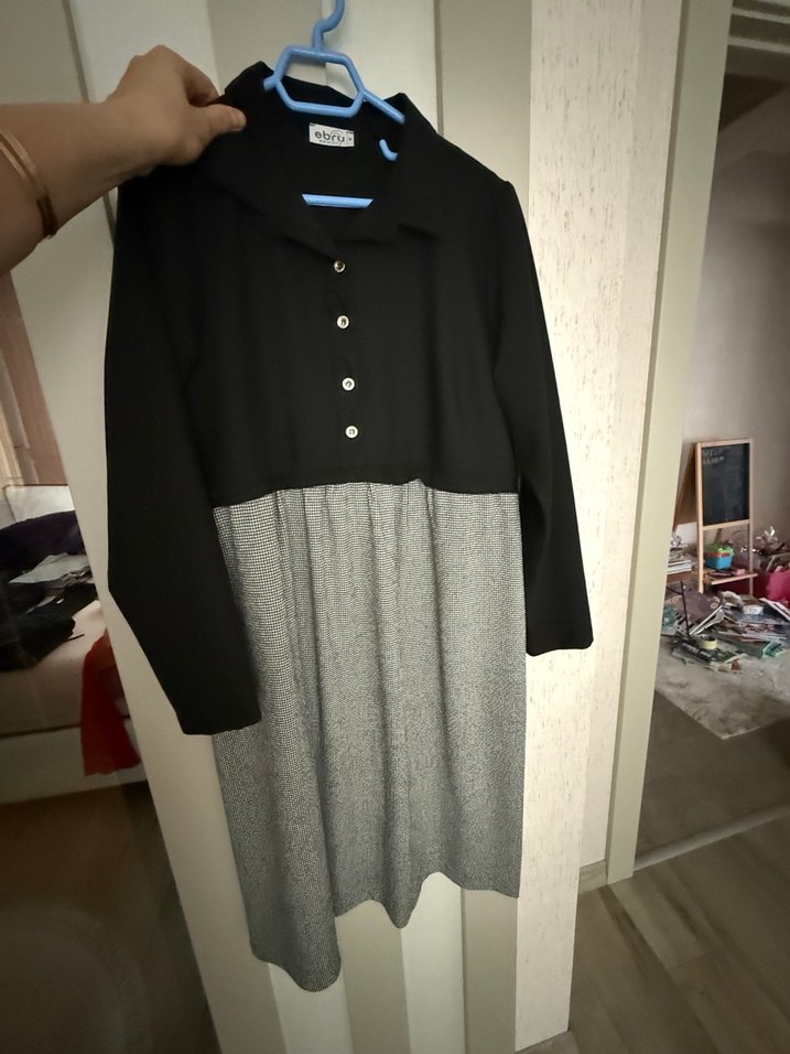 Uzun Kollu Hamile Elbise - Görsel 5