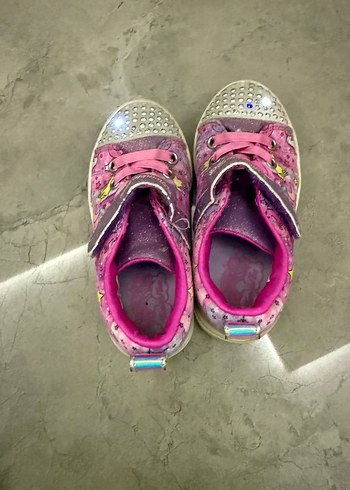 Pembe Payetli Kız Çocuk Spor Ayakkabı - Görsel 7