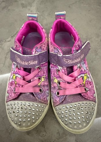 Pembe Payetli Kız Çocuk Spor Ayakkabı - Görsel 2