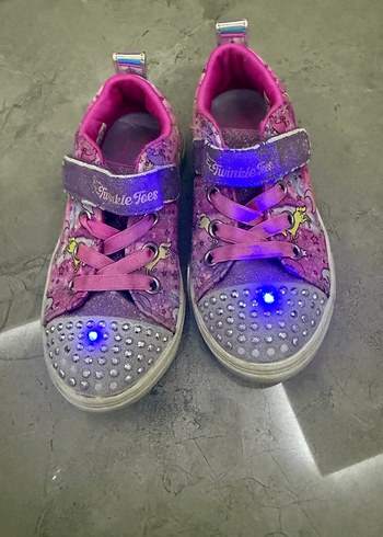Pembe Payetli Kız Çocuk Spor Ayakkabı - Görsel 6