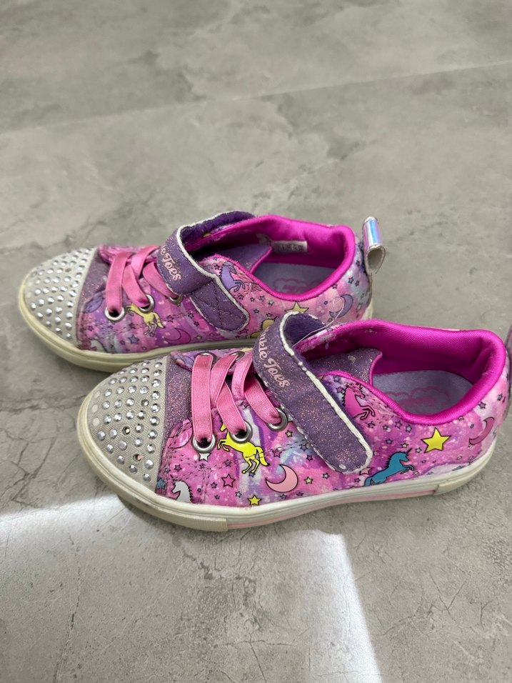 Pembe Payetli Kız Çocuk Spor Ayakkabı - Görsel 4