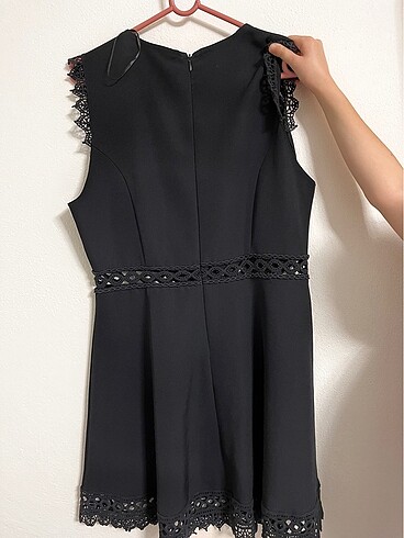 l Beden siyah Renk Zara basic mini elbise