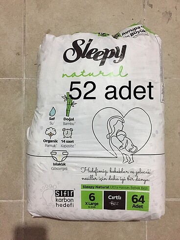 Sleepy 6 numara cırtlı bez