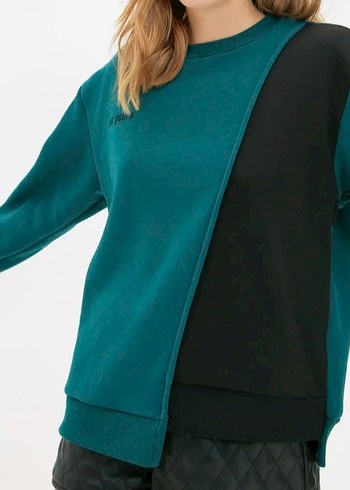 Kadın Yeşil Salaş Sweatshirt