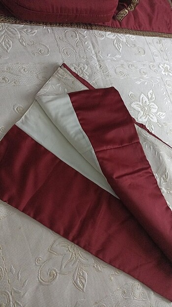 Beden bordo Renk Yatak örtüsü takımı