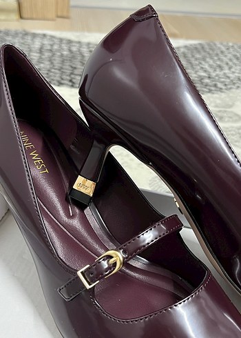 Nine West Bordo Stiletto - Görsel 2