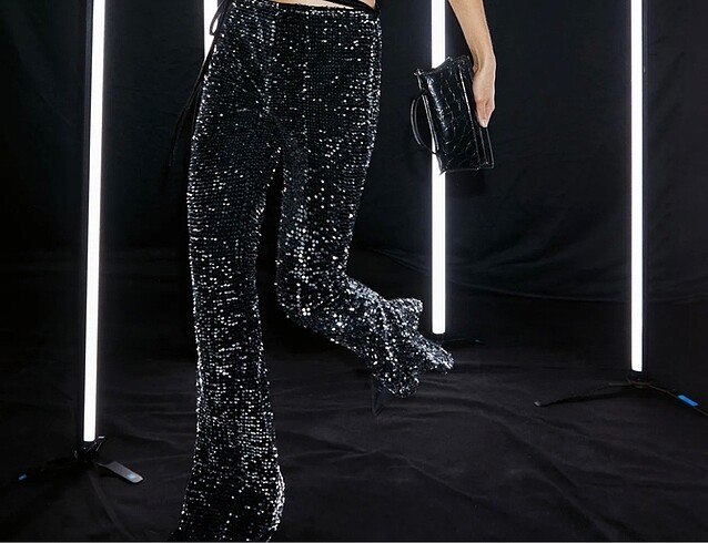 Parıltılı pantalon