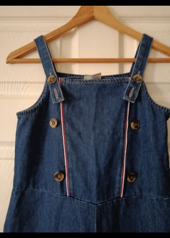LC Waikiki Düğmeli Lacivert kız çocukDenim Tulum