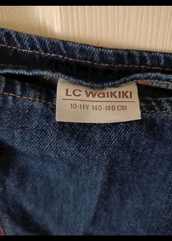 10 Yaş Beden lacivert Renk Düğmeli Lacivert kız çocukDenim Tulum