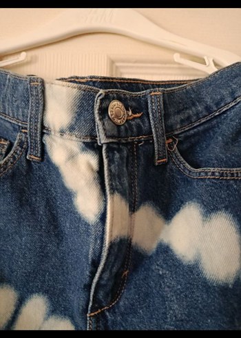 H&M H&M Kız çocuk Desenli Mini Kot Etek