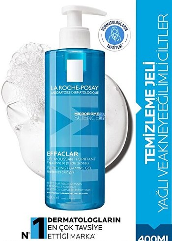 La Roche-Posay Effaclar Yağlı Cilt Temizleme Jeli 400ml