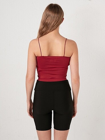 s Beden bordo Renk LCW seamless crop atlet
