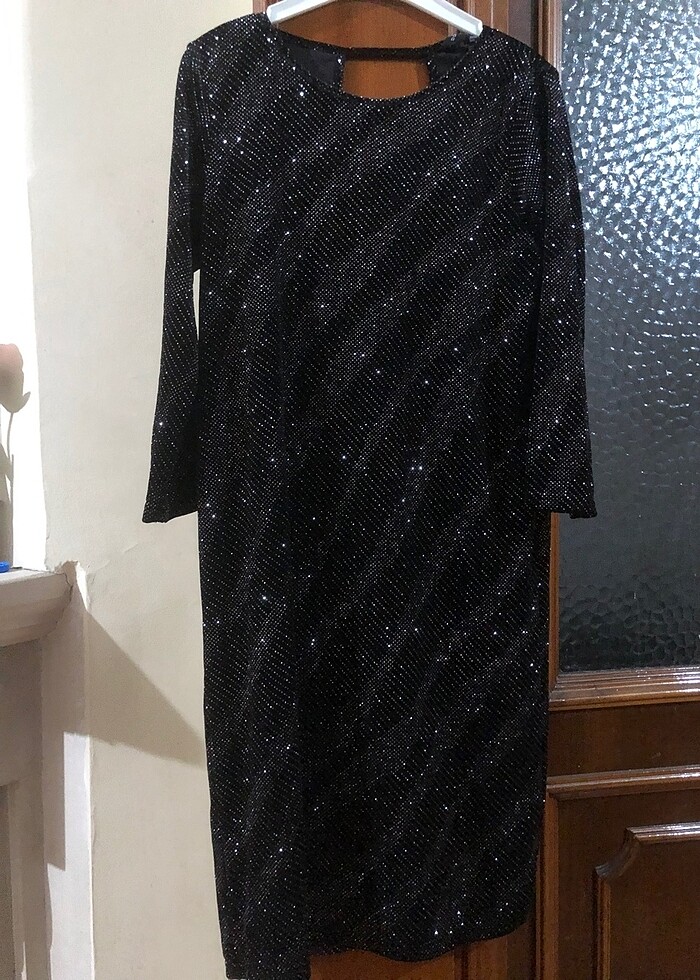 Kadife simli elbise #yeniyıl #yılbaşı - Görsel 2