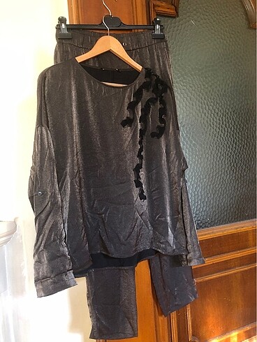 Siyah simli parlak ikili takım - Görsel 2