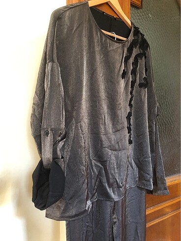 Siyah simli parlak ikili takım - Görsel 7