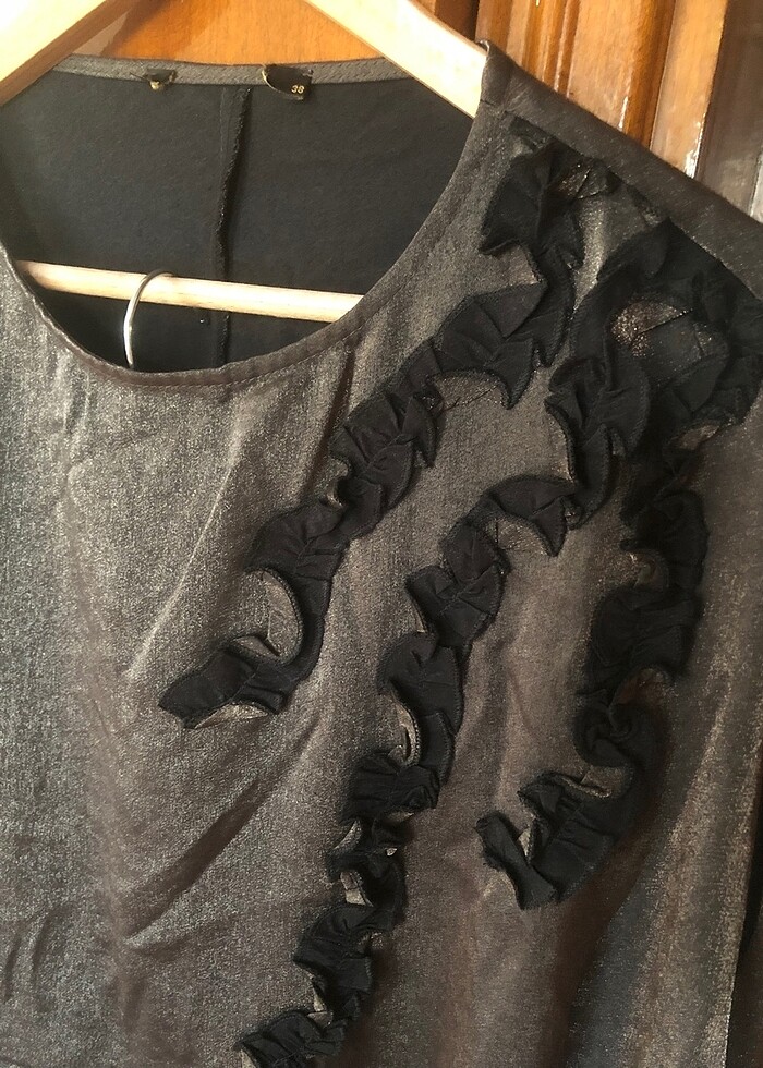 Siyah simli parlak ikili takım - Görsel 4