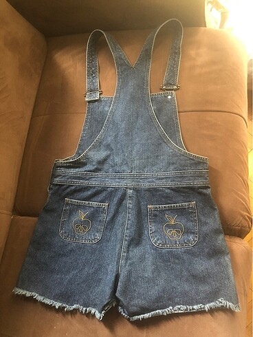 NEW LOOK Jean şort salopet - Görsel 6